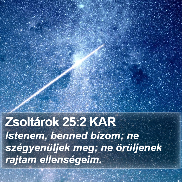 Zsoltárok 25:2 KAR Bible Study