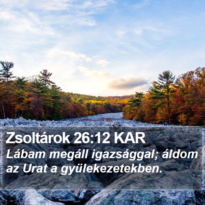 Zsoltárok 26:12 KAR Bible Study