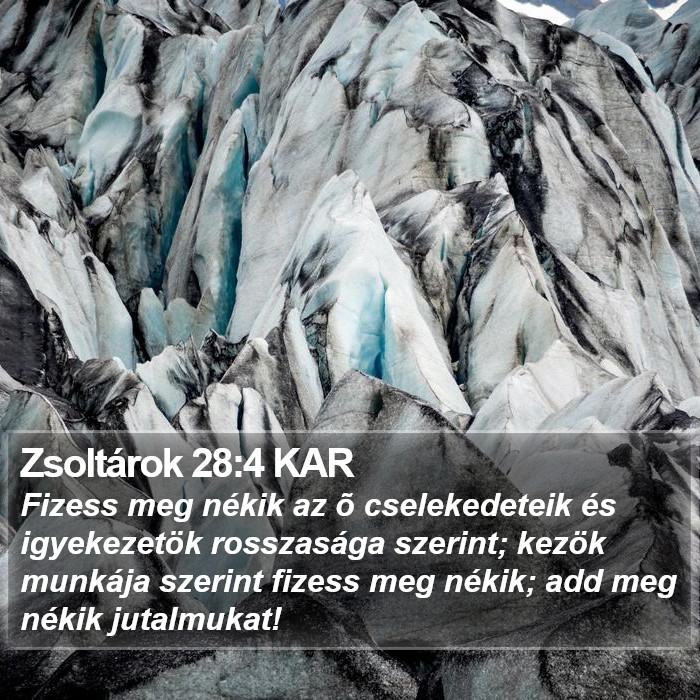 Zsoltárok 28:4 KAR Bible Study