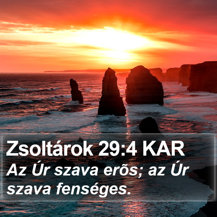 Zsoltárok 29:4 KAR Bible Study