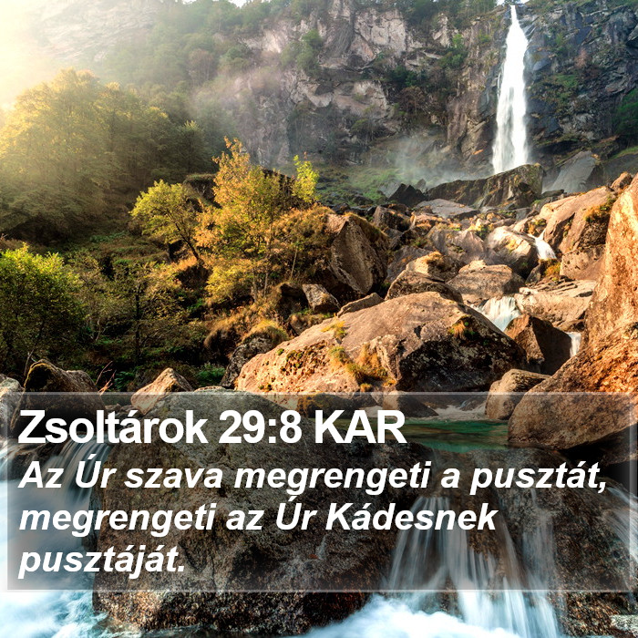 Zsoltárok 29:8 KAR Bible Study