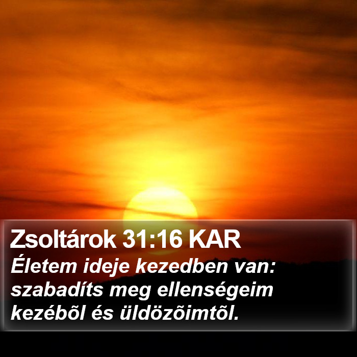 Zsoltárok 31:16 KAR Bible Study