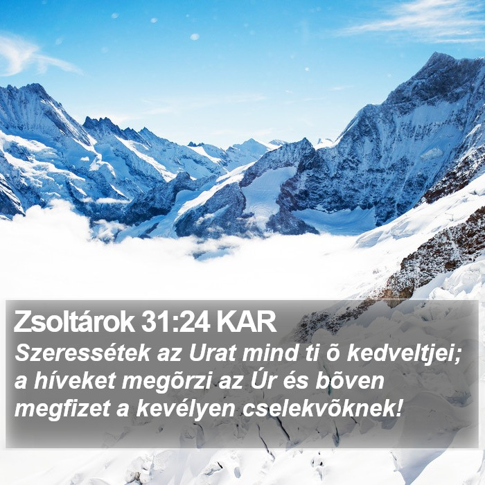 Zsoltárok 31:24 KAR Bible Study