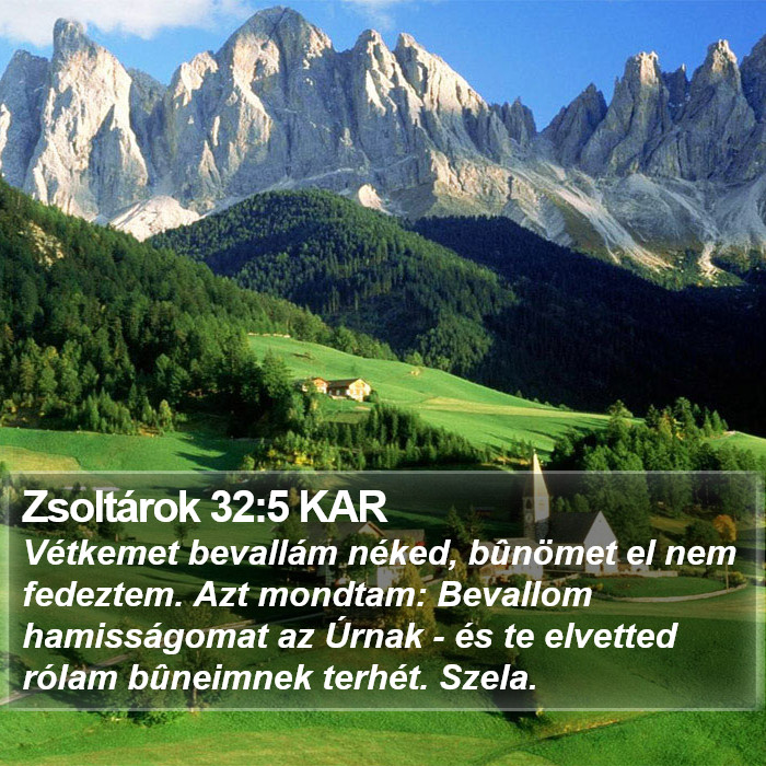 Zsoltárok 32:5 KAR Bible Study