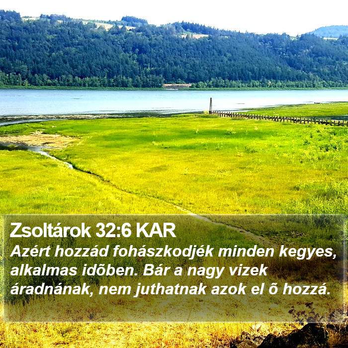 Zsoltárok 32:6 KAR Bible Study