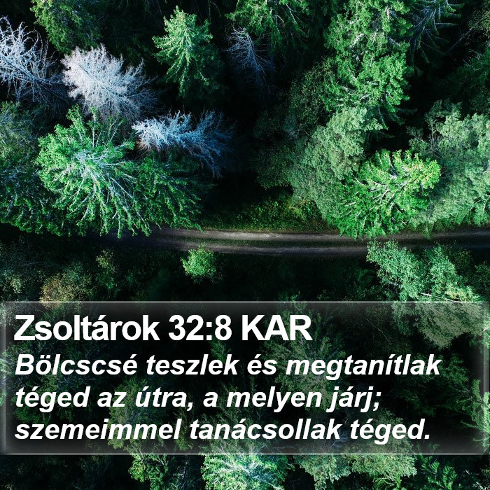 Zsoltárok 32:8 KAR Bible Study