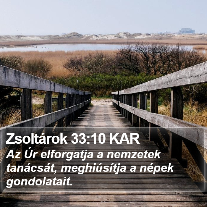 Zsoltárok 33:10 KAR Bible Study