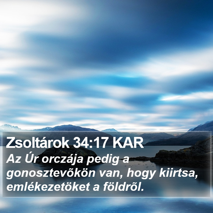 Zsoltárok 34:17 KAR Bible Study