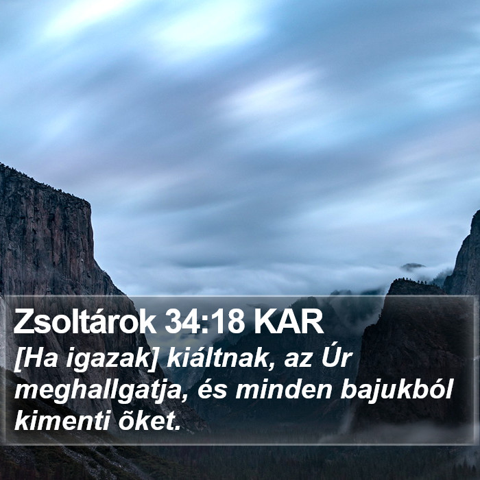 Zsoltárok 34:18 KAR Bible Study