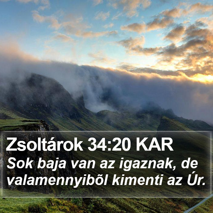 Zsoltárok 34:20 KAR Bible Study