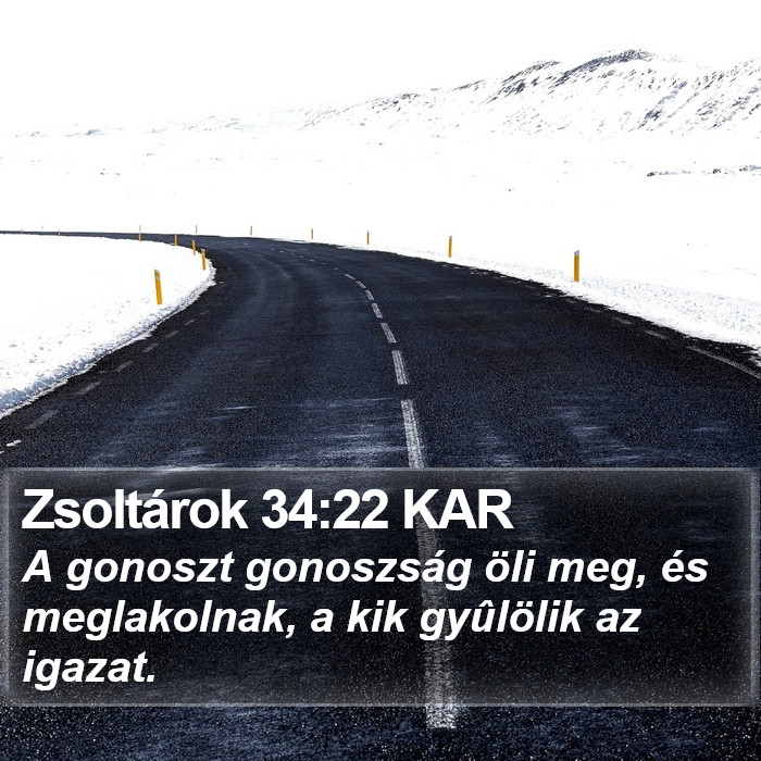 Zsoltárok 34:22 KAR Bible Study