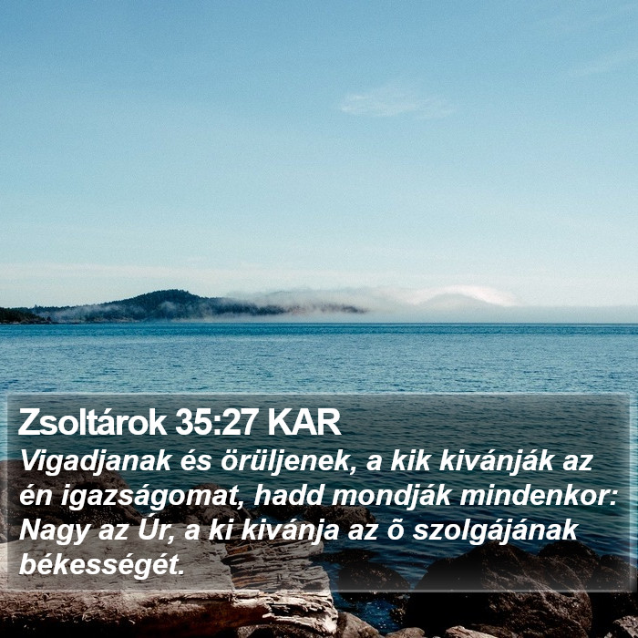 Zsoltárok 35:27 KAR Bible Study