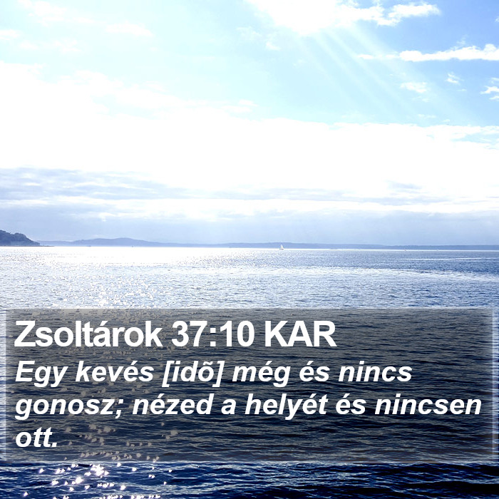 Zsoltárok 37:10 KAR Bible Study