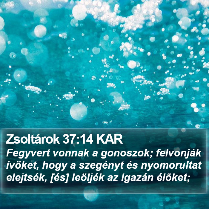 Zsoltárok 37:14 KAR Bible Study