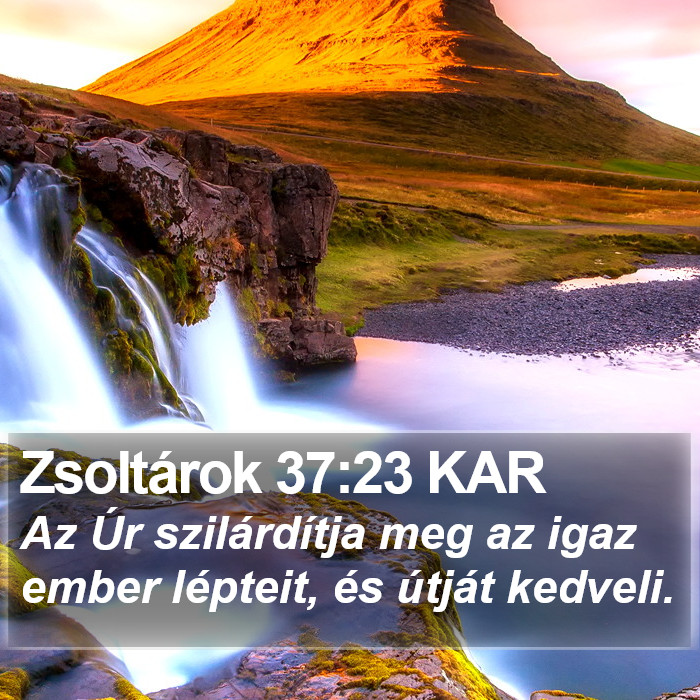 Zsoltárok 37:23 KAR Bible Study