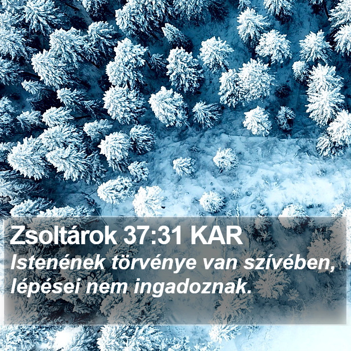 Zsoltárok 37:31 KAR Bible Study