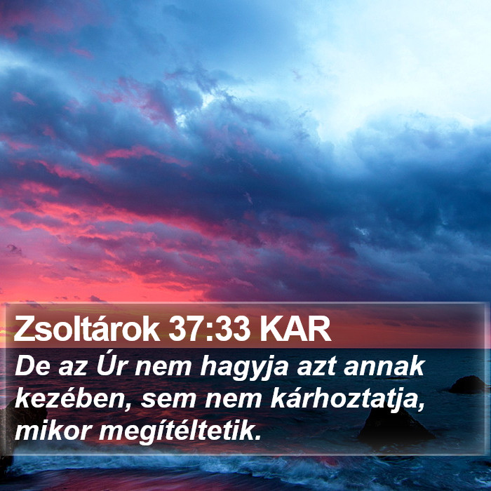 Zsoltárok 37:33 KAR Bible Study