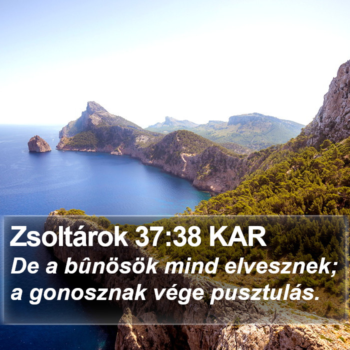 Zsoltárok 37:38 KAR Bible Study