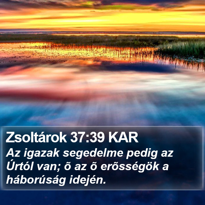 Zsoltárok 37:39 KAR Bible Study