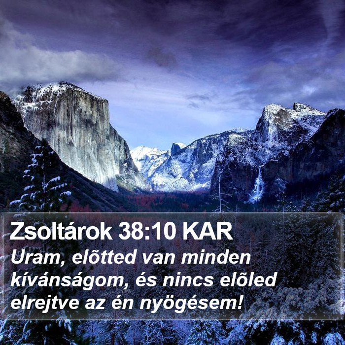 Zsoltárok 38:10 KAR Bible Study