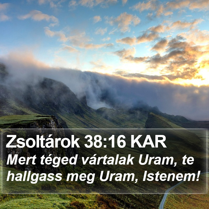 Zsoltárok 38:16 KAR Bible Study