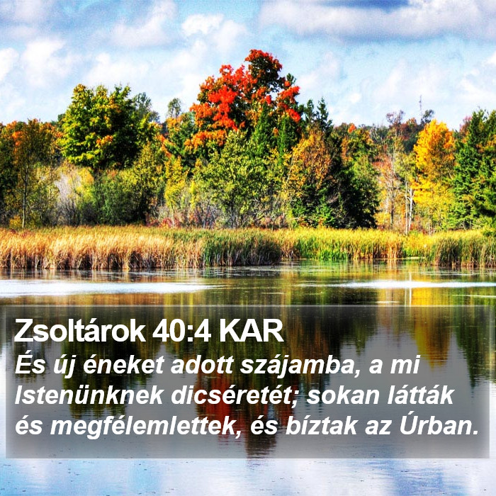 Zsoltárok 40:4 KAR Bible Study