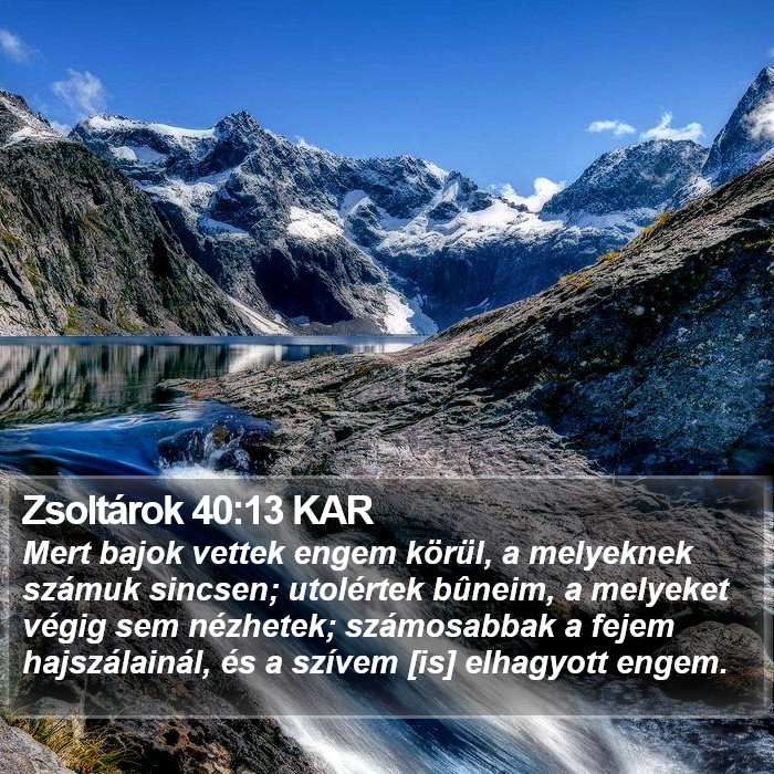 Zsoltárok 40:13 KAR Bible Study