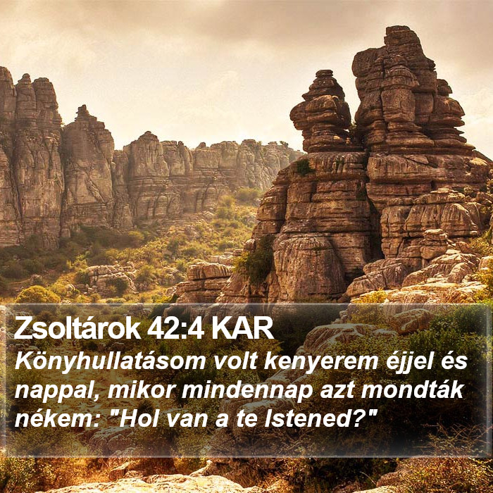 Zsoltárok 42:4 KAR Bible Study