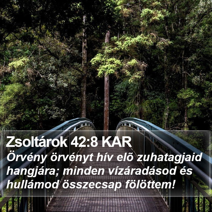 Zsoltárok 42:8 KAR Bible Study