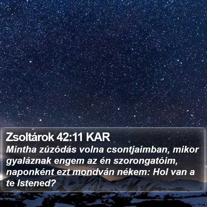 Zsoltárok 42:11 KAR Bible Study