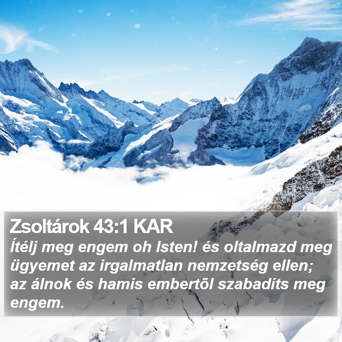 Zsoltárok 43:1 KAR Bible Study