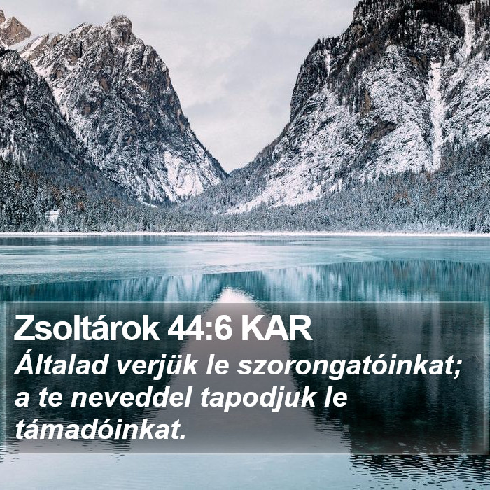 Zsoltárok 44:6 KAR Bible Study