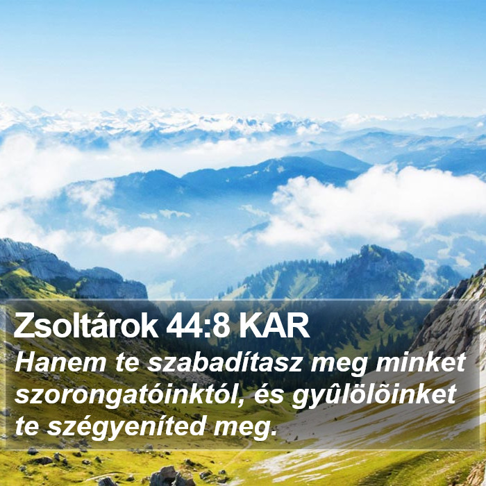 Zsoltárok 44:8 KAR Bible Study