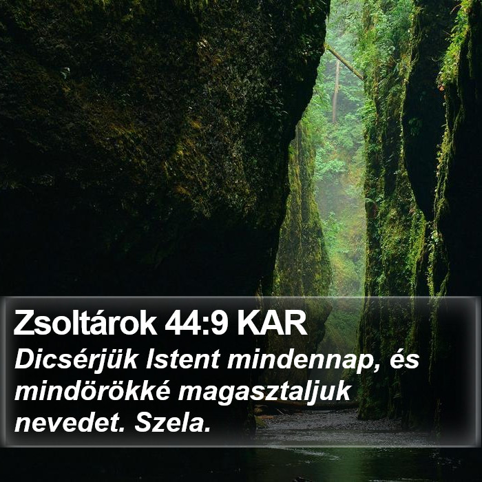 Zsoltárok 44:9 KAR Bible Study