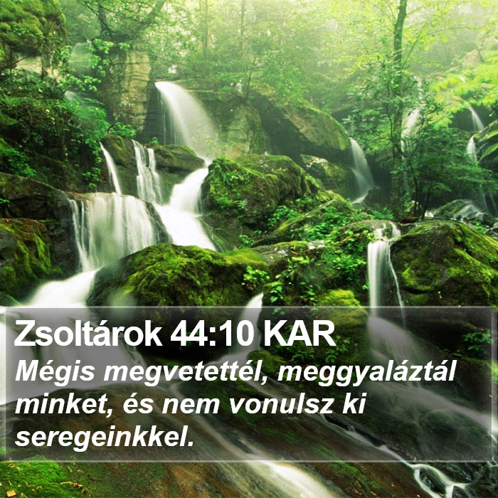 Zsoltárok 44:10 KAR Bible Study