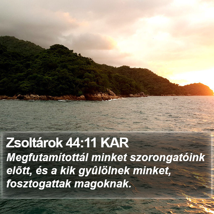 Zsoltárok 44:11 KAR Bible Study