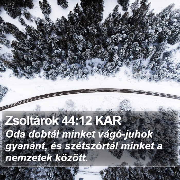 Zsoltárok 44:12 KAR Bible Study