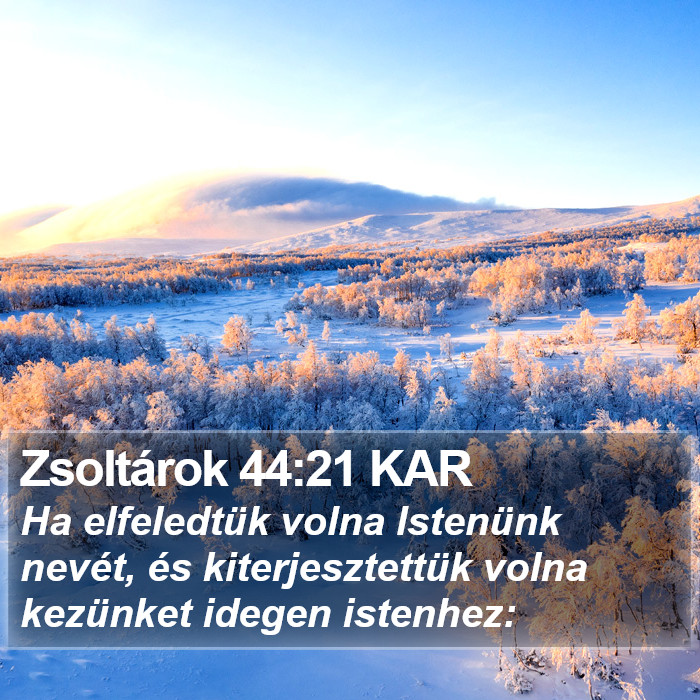 Zsoltárok 44:21 KAR Bible Study