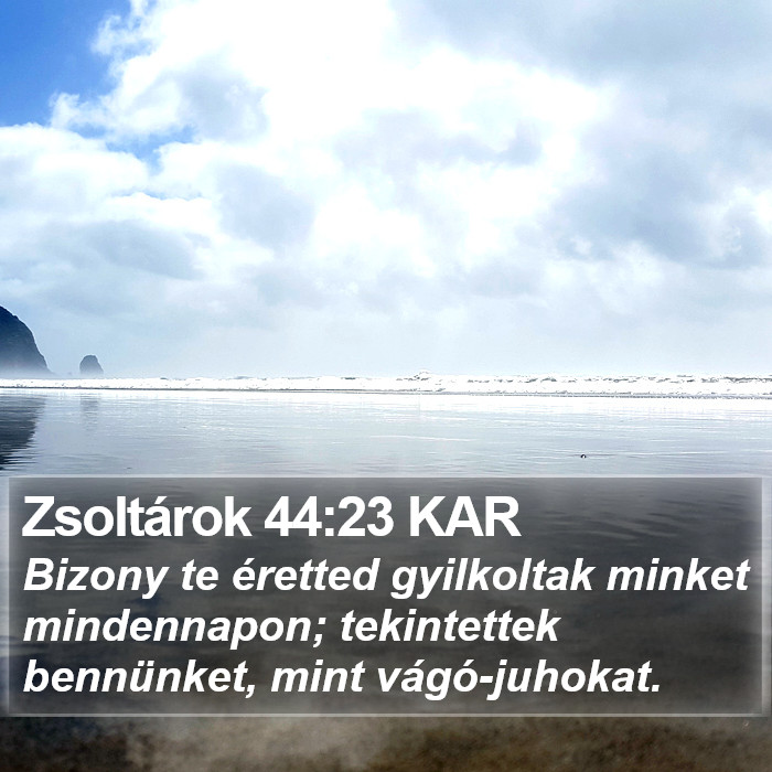 Zsoltárok 44:23 KAR Bible Study