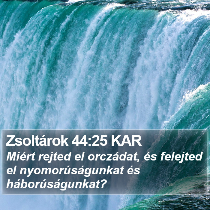 Zsoltárok 44:25 KAR Bible Study