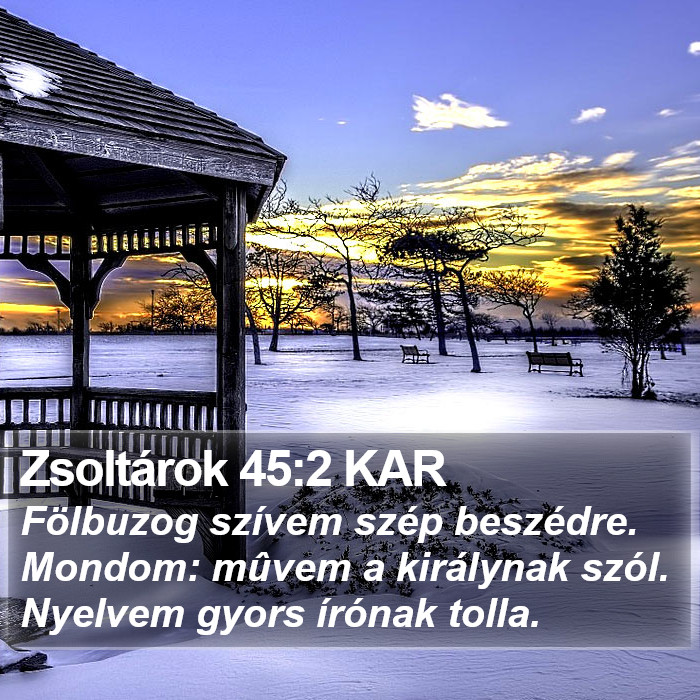 Zsoltárok 45:2 KAR Bible Study