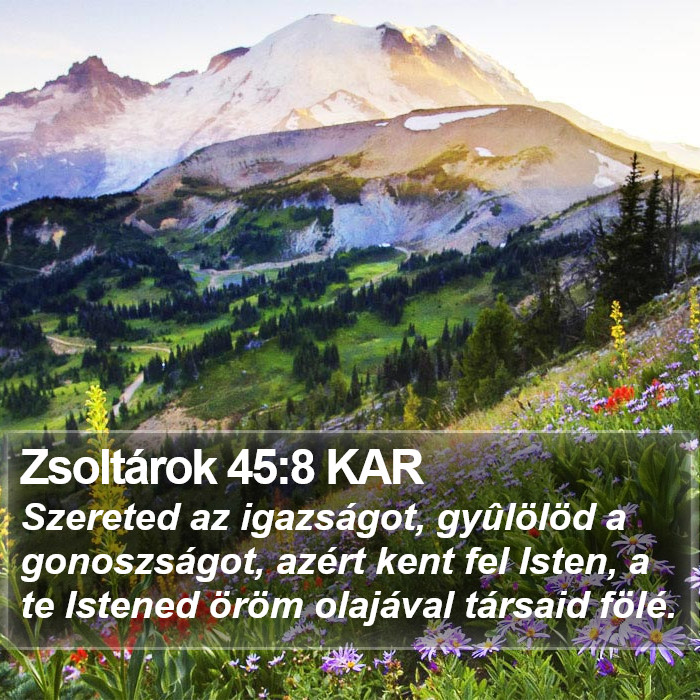 Zsoltárok 45:8 KAR Bible Study