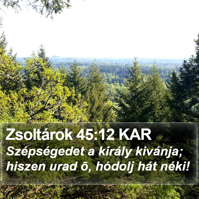 Zsoltárok 45:12 KAR Bible Study