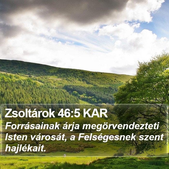 Zsoltárok 46:5 KAR Bible Study