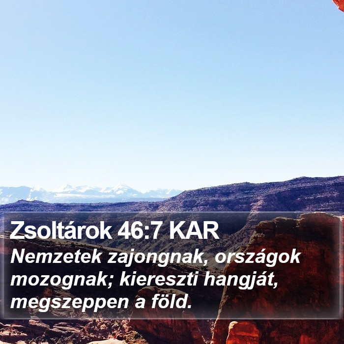 Zsoltárok 46:7 KAR Bible Study