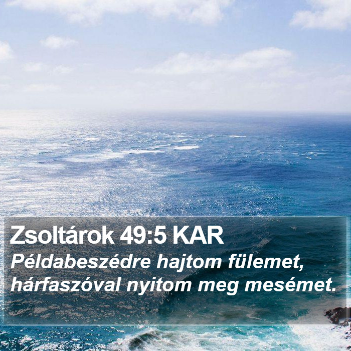 Zsoltárok 49:5 KAR Bible Study