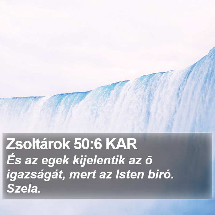 Zsoltárok 50:6 KAR Bible Study