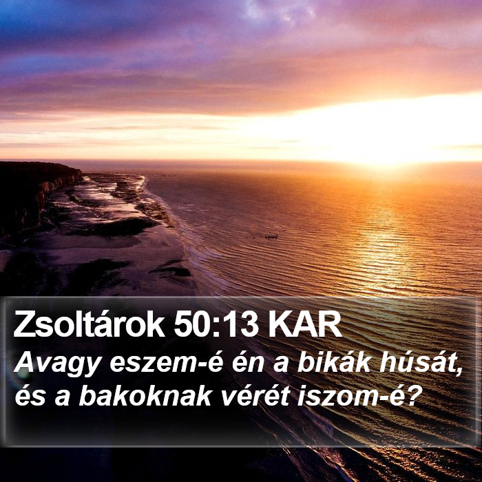 Zsoltárok 50:13 KAR Bible Study