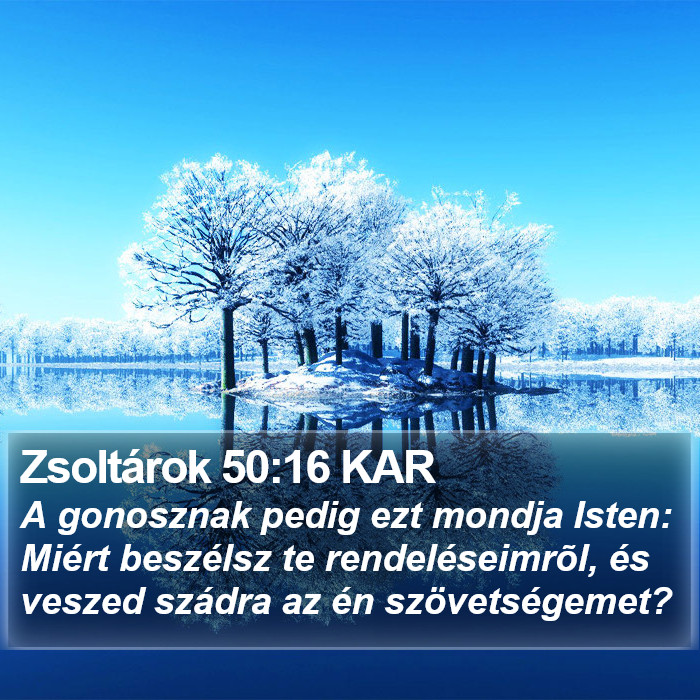 Zsoltárok 50:16 KAR Bible Study