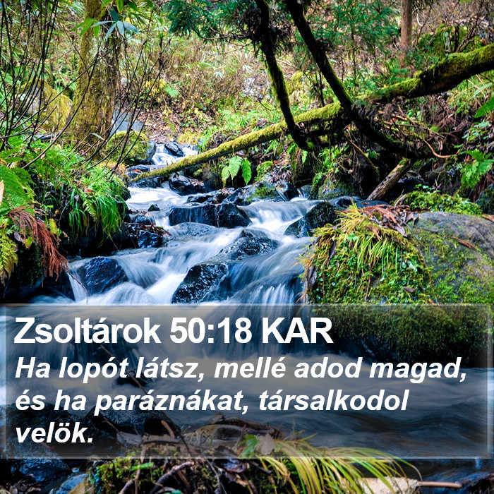 Zsoltárok 50:18 KAR Bible Study